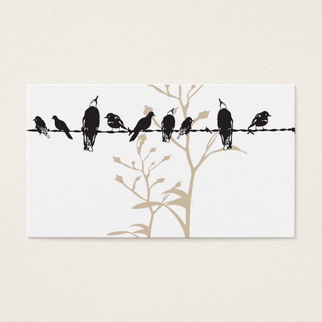 Carte de profil d'oiseaux (Devant)