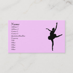 Carte de profil du danseur