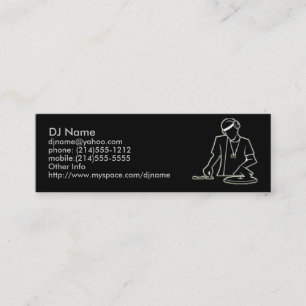 Carte de profil du DJ