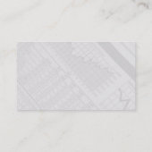 Carte de profil du marché stock (Dos)