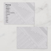 Carte de profil du marché stock (Devant / Derrière)