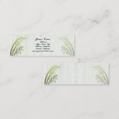 Carte de profil du muguet (Devant / Derrière)