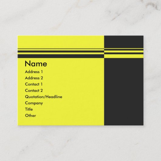Carte de profil Elegant Stripes (Devant)