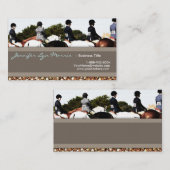 Carte de profil équestre de la ligne supérieure du (Devant / Derrière)