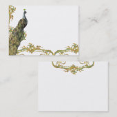 Carte de profil et d'affaires Peacock & Filigree (Devant / Derrière)