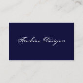 Carte de profil "Fashion Designer" (Dos)