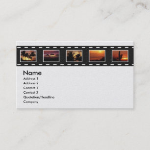 Carte de profil Filmstrip