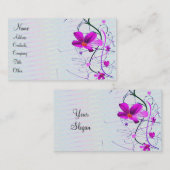 Carte de profil floral (Devant / Derrière)