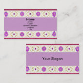 Carte de profil Floral Deco (Devant / Derrière)