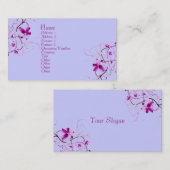 Carte de profil Floral Deco (Devant / Derrière)