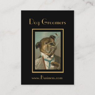 Carte de profil Groomers de chiens Vintages