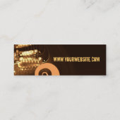 Carte de profil GUITAR "GrungeOrangey" (Dos)