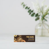 Carte de profil GUITAR "GrungeOrangey" (Debout devant)