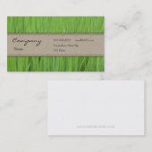Carte de profil - herbe verte (Devant / Derrière)