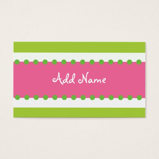 Carte de profil Hip Chic (Devant)