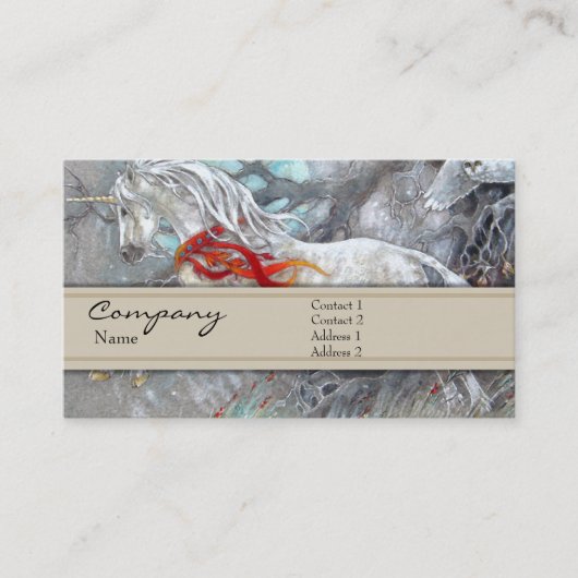 Carte de profil - licorne (Devant)