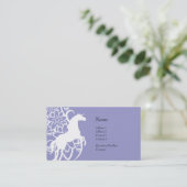 Carte de profil - licorne décorative (Debout devant)