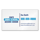 Carte de profil magnétique moderne pour l'enlèveme (devant)