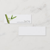 Carte de profil maigre - bambou (Devant / Derrière)