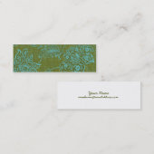 Carte de profil maigre - Fleurs (Devant / Derrière)