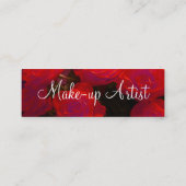 Carte de profil "Maquilleur" Red Roses II (Dos)