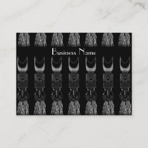 Carte de profil Masques africains Vintages