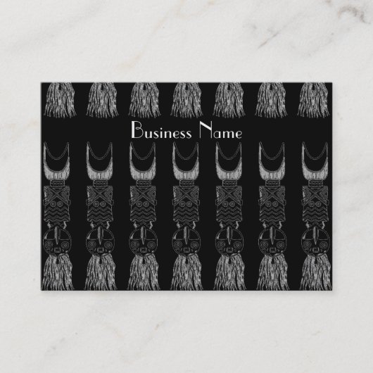 Carte de profil Masques africains Vintages (Devant)