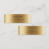 Carte de profil métal moderne Gold (Devant / Derrière)