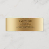 Carte de profil métal moderne Gold (Dos)