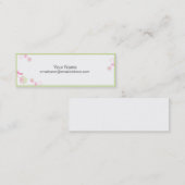 Carte de profil mince - Fleurs Tourbillonnant minu (Devant / Derrière)