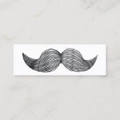 Carte de profil mini simple Hipster Mustache simpl (Devant)