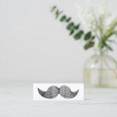 Carte de profil mini simple Hipster Mustache simpl (Debout devant)