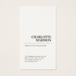 Carte de profil minimaliste moderne et tendance