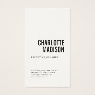 Carte de profil minimaliste tendance moderne