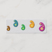 Carte de profil : Motif indien traditionnel de (Dos)