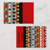 Carte de profil Motif mexicain d'affaires - Custom (Devant / Derrière)