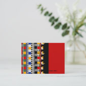 Carte de profil Motif mexicain d'affaires - Custom (Debout devant)