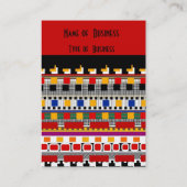 Carte de profil Motif mexicain d'affaires - Custom (Dos)