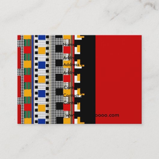 Carte de profil Motif mexicain d'affaires - Custom (Devant)