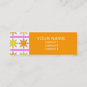 CARTE DE PROFIL MOTIF SUN (Dos)