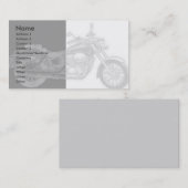 Carte de profil moto (Devant / Derrière)