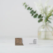 Carte de profil murale en briques cassées (Debout devant)