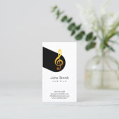 Carte de profil musicien Symbole de musique modern (Debout devant)