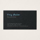 Carte de profil noir spécial du procureur de la lo (Devant)