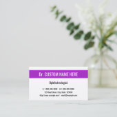 Carte de profil Ophtalmologiste élégant (Debout devant)