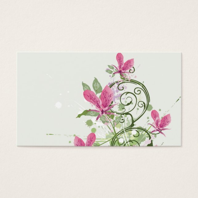 Carte de profil Orchidées (Devant)