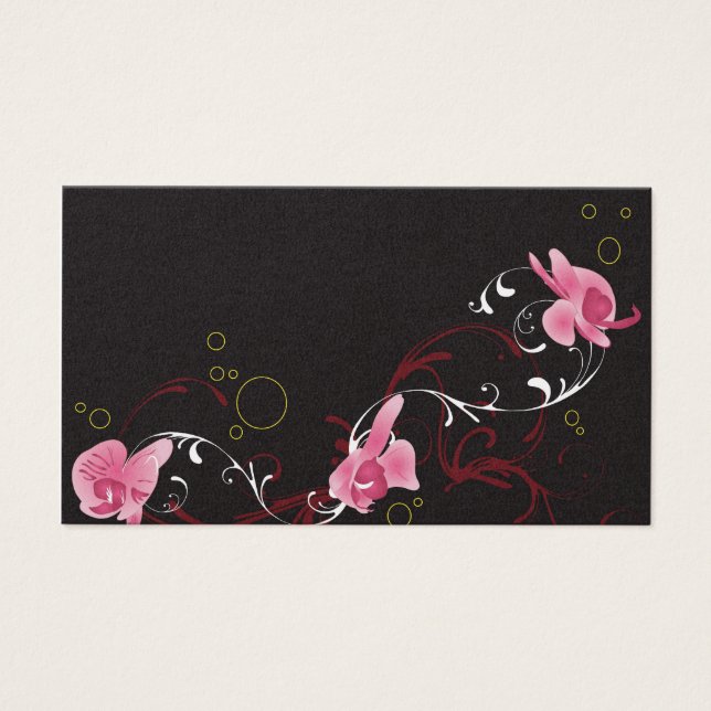 Carte de profil Orchidées (Devant)