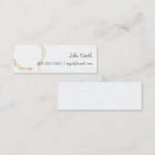 Carte de profil papier à base de café basse techno (Devant / Derrière)