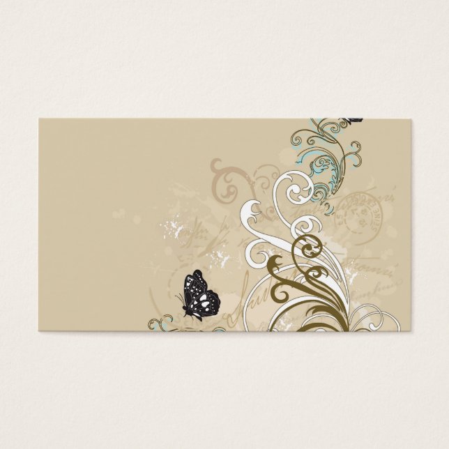 Carte de profil papillon (Devant)