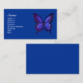 Carte de profil Papillon bleu (Devant / Derrière)